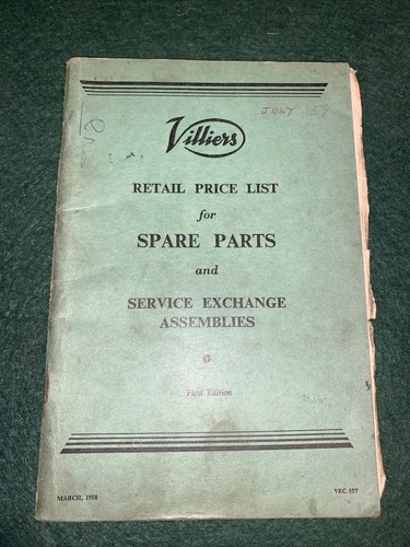 Villiers price list - price,