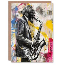 Old Saxophone Player Portrait