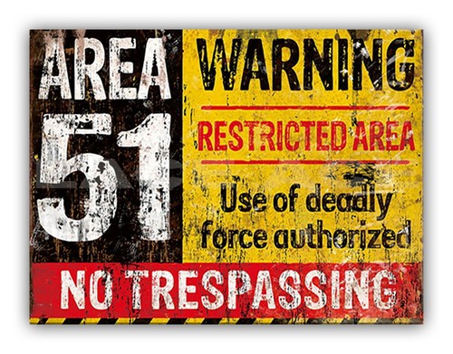 Area metal garage - garage, warning
