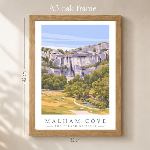 Malham cove cliffs and river - malham,