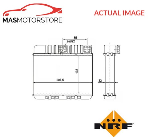 Heater radiator exchanger lhd - heater,