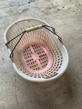 Pink/Beige Plastic Potato, Bulb, Fruit, Veg, Weeding Basket