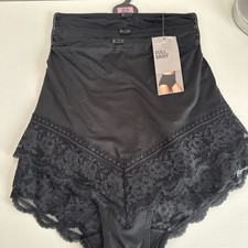 M&S 3 pack Black lace trim
