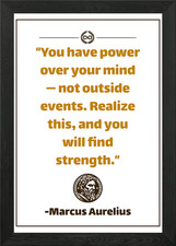 Marcus Aurelius Quote Framed