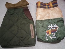 DOG COATS COUNTRY STYLE OUTDOOR STAG DESIGN GREEN QUILTED EDDIE BROWN