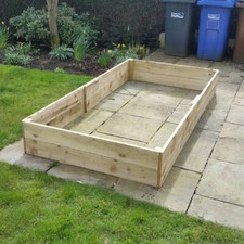 Wooden Raised Bed Planter With