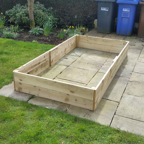 Wooden raised bed - bed, planter