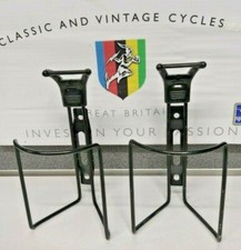 NOS Vintage Bidon Bottle Cages (2)  Pair Black  Replica TA Cobra Coloral Eroica