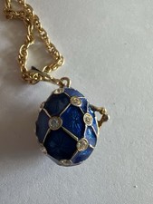 Vintage Style Blue Enamel Egg