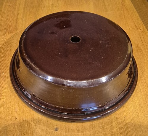 New old stock brown glazed - stock,