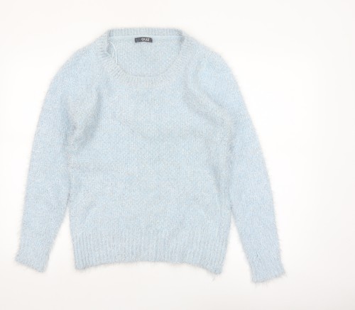 Quiz women blue fluffy knit - women,