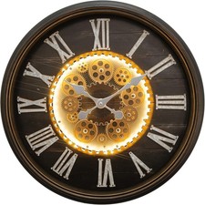 LED Light Up Cog Wheel Clock