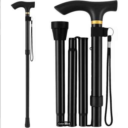 Folding walking stick - folding,