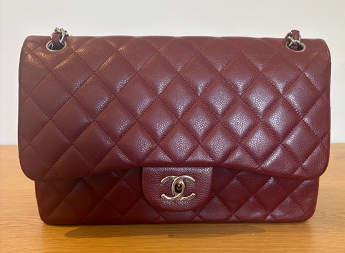 Chanel classic flap caviar