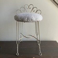 Vtg Vanity Chair Stool MCM