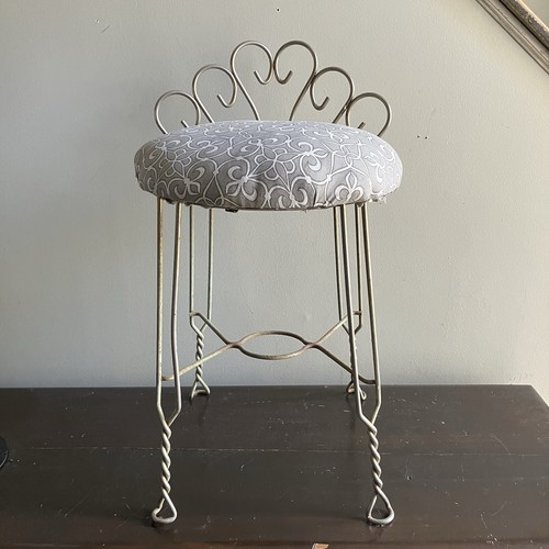 Vtg vanity chair stool mcm - stool,