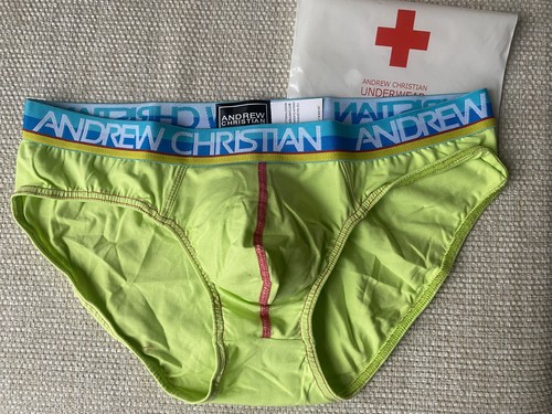 Mens sexy pouch briefs - briefs., lime