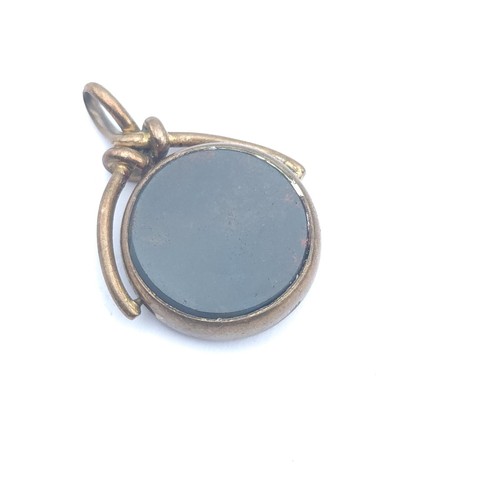 Antique spinning fob pendant - fob,