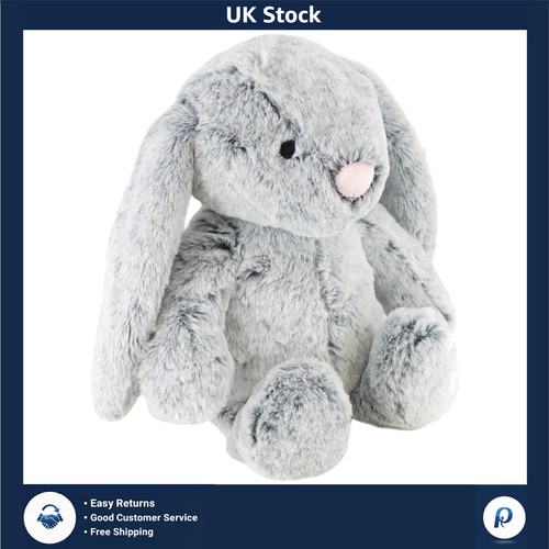 Cuddly grey plush rabbit bunny - cuddly,