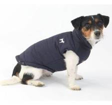 Navy Fleece Lined Dog Gilet /