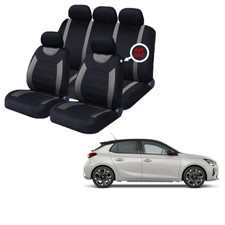 FOR Vauxhall Corsa Black & Grey Car Seat Covers Protectors Full Set Washable