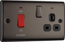 Cooker Switch Socket Black