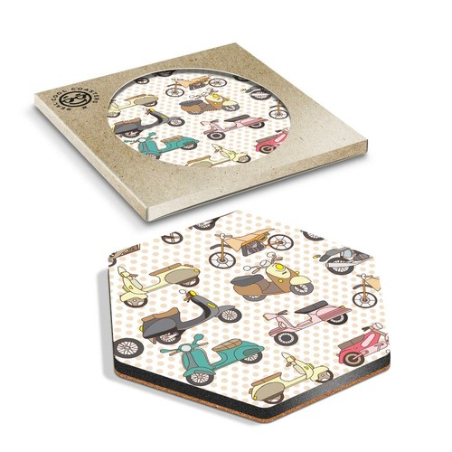 Hexagon coaster scooter - coaster,