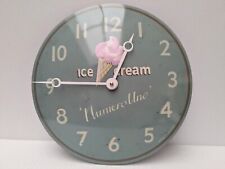 Lascelles London Italian Ice Cream Tin Clock Shabby Chic Wall Clock 29 cm 