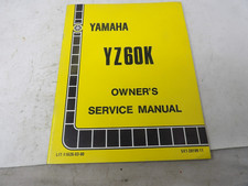 1982 Yamaha YZ60K Owners