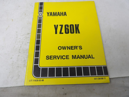 1982 yamaha yz60k owners - 1982,