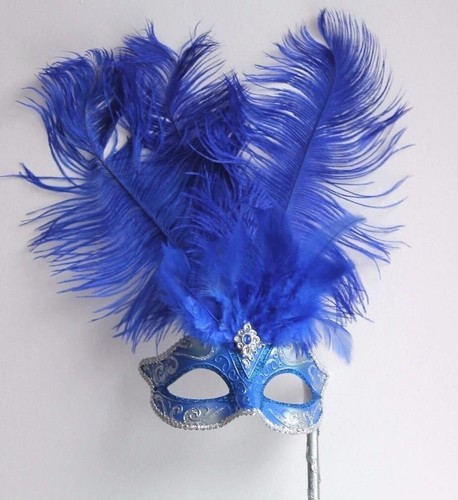 Blue silver venetian - blue,