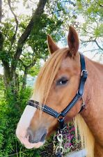 LEATHER DIAMANTE TRIM