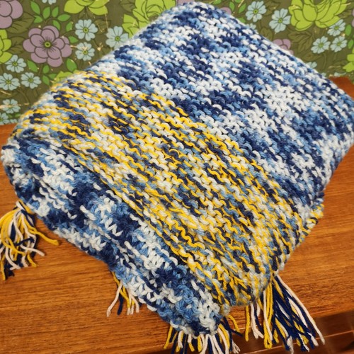 Blue yellow mottled soft - mottled,