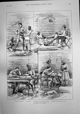 Antique Print Officers Life