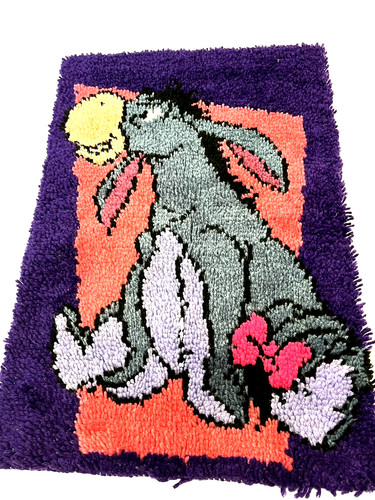 Eeyore handmade latchhook - eeyore,