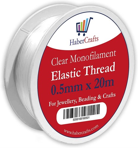 Clear elastic thread stretchy - clear,