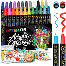 24 Colors Dual Tip Acrylic