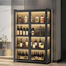 Large LED Lockable Wine Bar