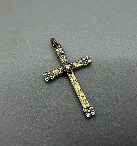 Detailed antique solid 10k two - detailed,
