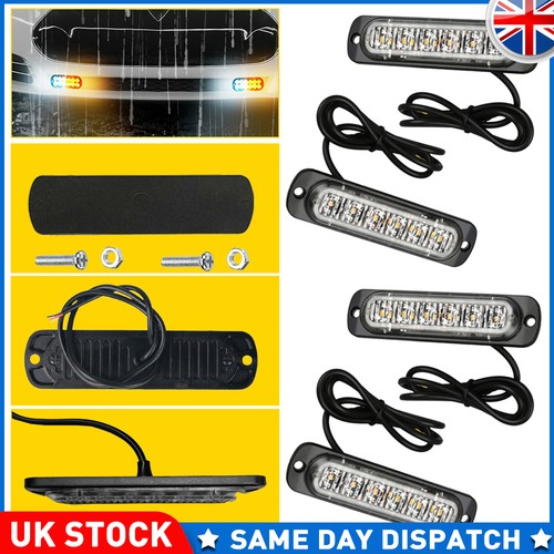 12v 24v led amber - 4x, 6