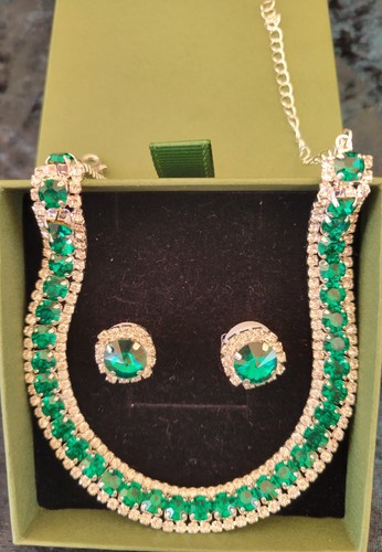 Wedding bridal emerald crystal - emerald,