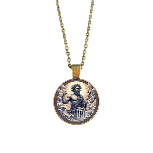 Poseidon necklace greek god - poseidon,