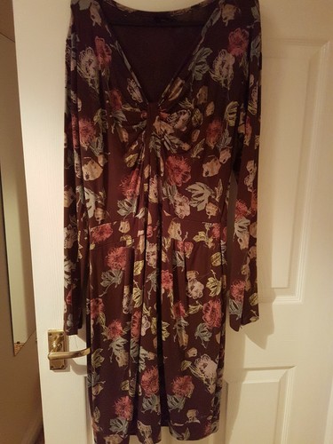 Amari brown floral dress - floral, size