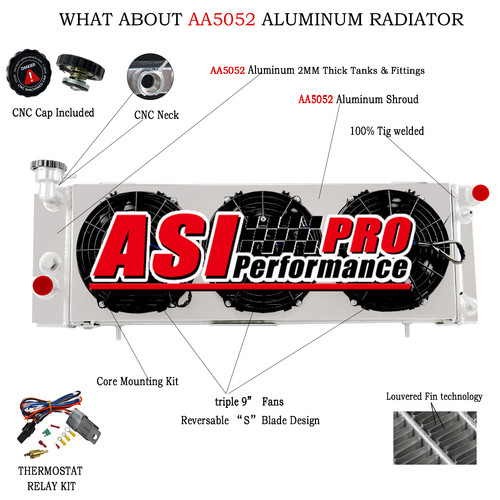 Alu radiator fan - alu, for