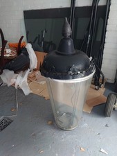 Street metal light/lamp top, large, round.