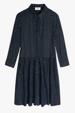 Hush Dress Navy Blue Gold