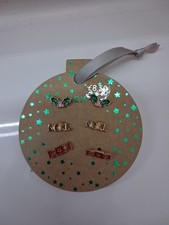 Next 3 pairs of Christmas stud