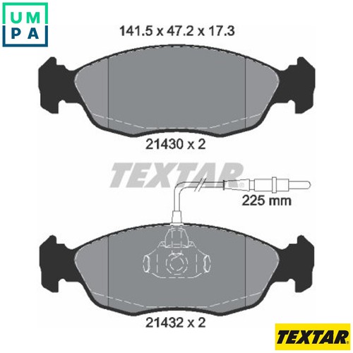 Brake pad set disc - set,