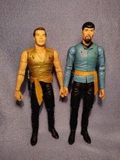 Star Trek Mirror Universe Kirk + Spock Art Asylum Diamond Select 7" Figures TOS