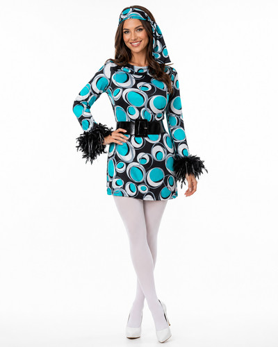 Retro 70s hippie fancy - retro, dress